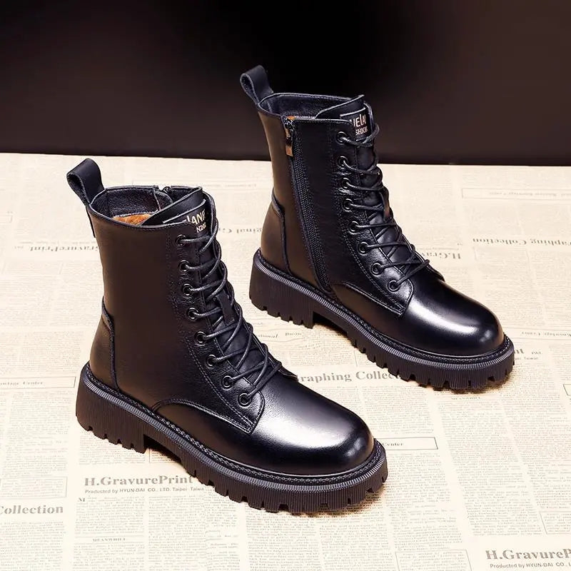 HERA | Elegantné čierne zimné topánky